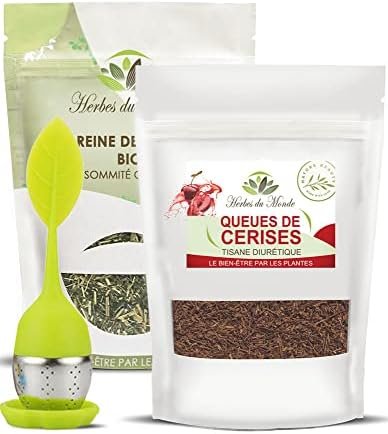 Duo de Tisanes Minceur et Élimination – 160g – Avec Infuseur – Infusions Minceur et Élimination – Tisane Bien-Être et Détox