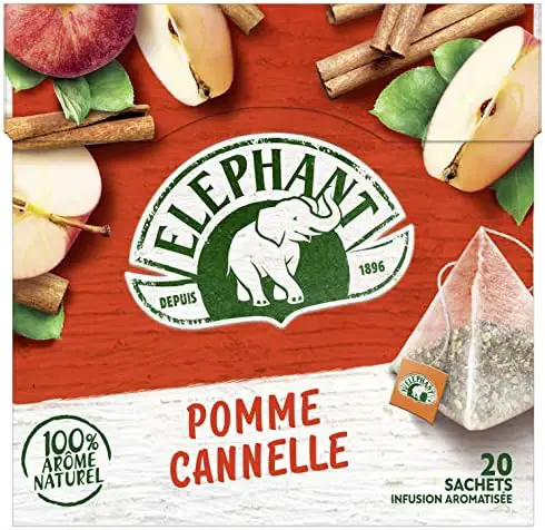 Elephant Elephant infusion pomme cannelle 20 sachets 36g - La