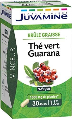 JUVAMINE – Brûle Graisse – Thé Vert Guarana 1600mg – 30 Gélules