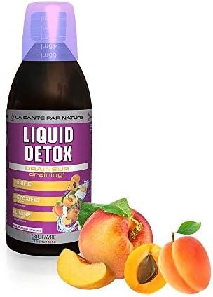 LIQUIDE DETOX, DRAINEUR – Complément Détox goût Abricot, Draine, Détoxifie, Elimine grâce au Thé Vert, Bouleau, Hibiscus, Maté, Laboratoire Eric Favre LIQUIDE DETOX, DRAINEUR – Complément Détox goût Abricot, Draine, Détoxifie, Elimine grâce au Thé Vert, Bouleau, Hibiscus, Maté, Laboratoire Eric Favre