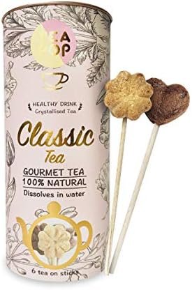 TEA On-A-Stick | boîte-cadeau assortie de thé-pop | délicieux thé gastronomique cristallisé dans un pop | fabriqué à partir de plan, de fruits et d&rsquo;herbes | se dissout entièrement dans l&rsquo;eau