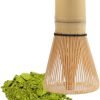 nsemble Fouet à thé vert matcha de qualité supérieure en bambou naturel - Outil de préparation de poudre de matcha - pour la cérémonie du thé, la boisson (Cha Xian)